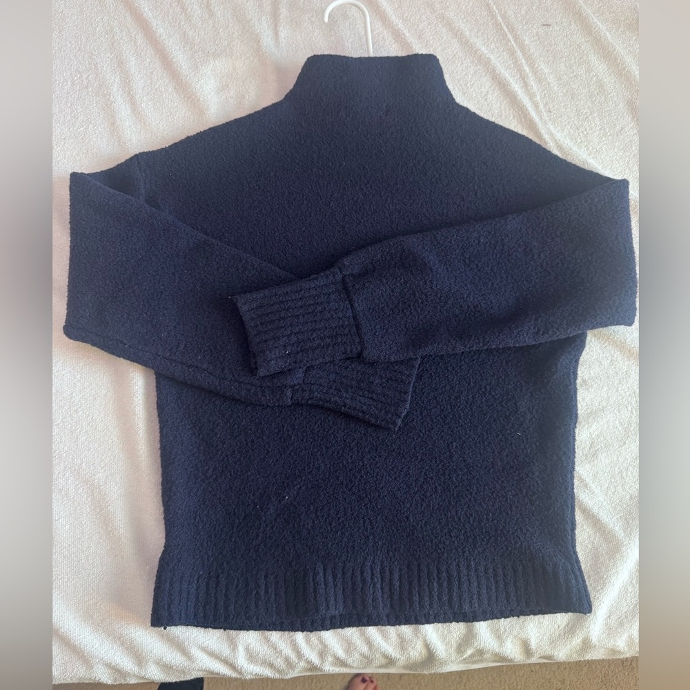 Marled Women’s Mock Turtleneck Deep Blue Knit size XS